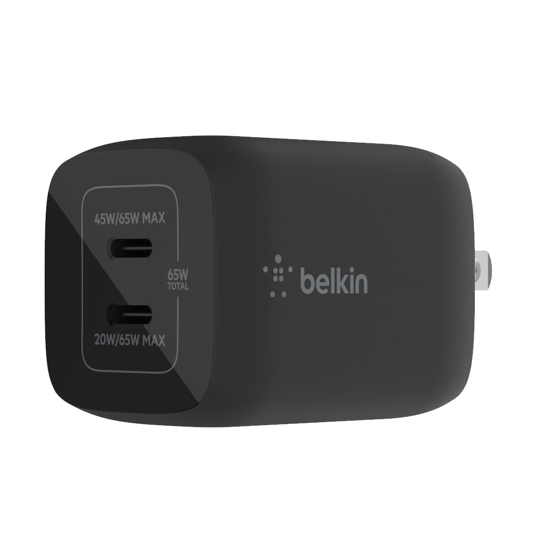 Belkin BoostCharge PRO Dual 65W USB-C PD GaN Fast Charger with PPS