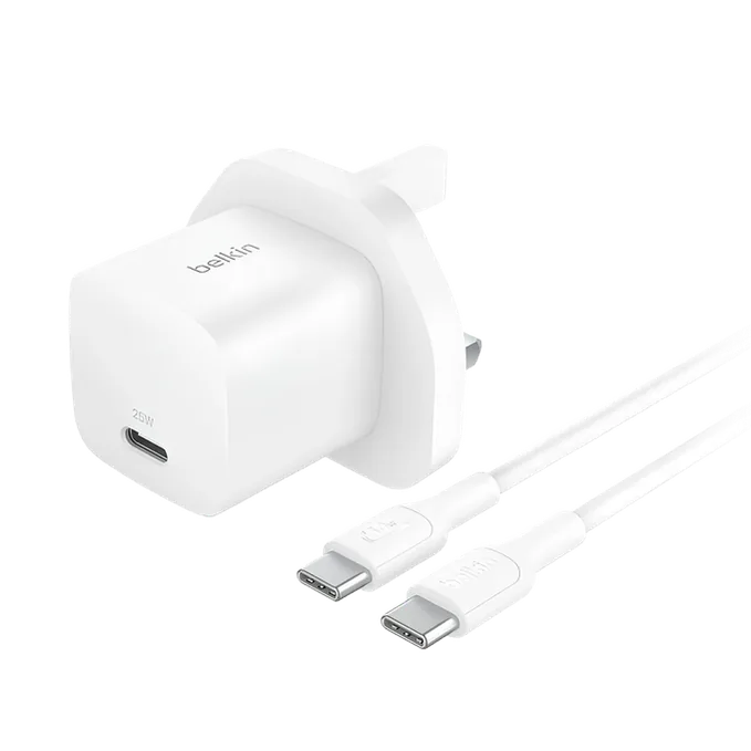 Belkin BoostCharge USB-C Wall Charger 25W With ( Cable 1m)