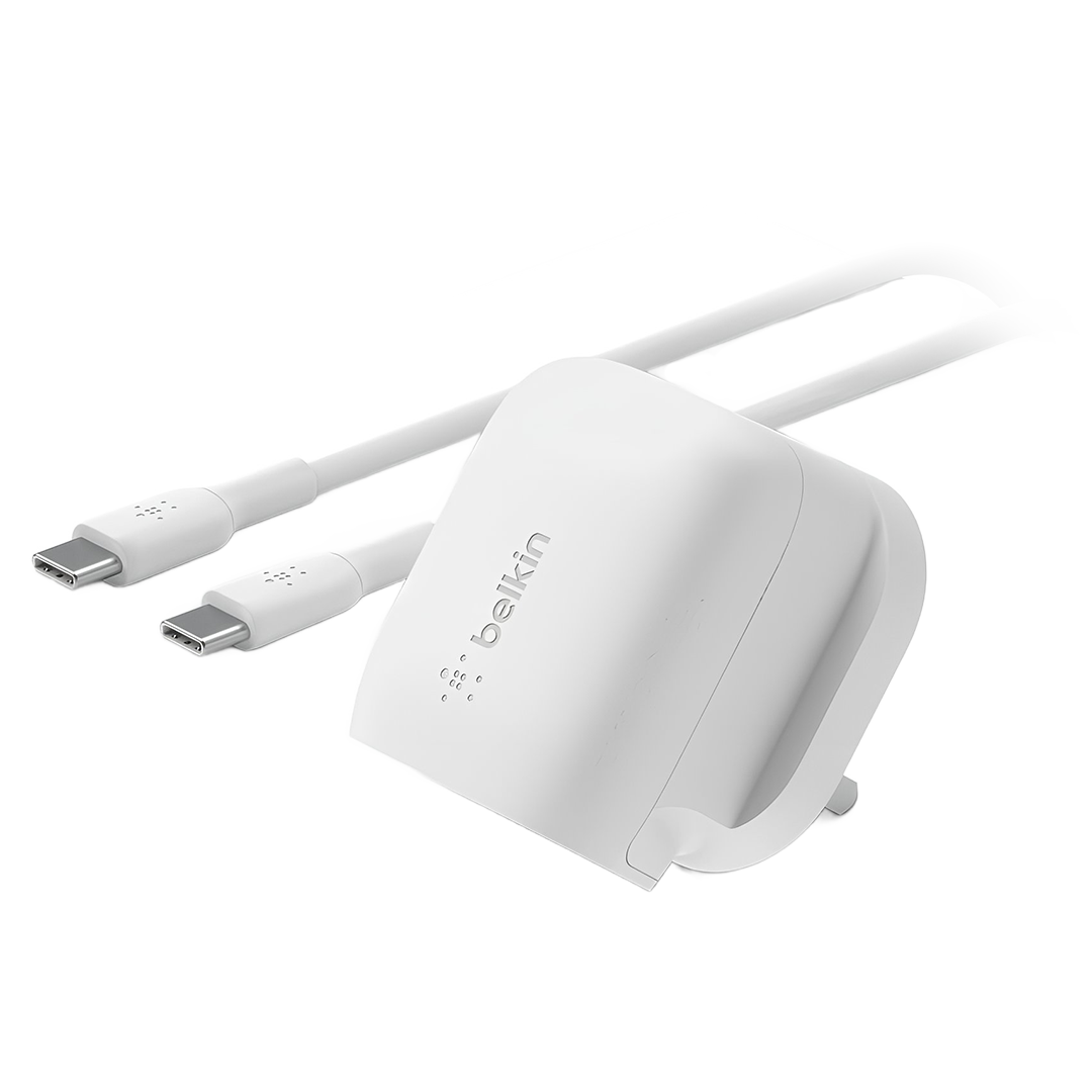Belkin BoostCharge USB-C Wall Charger 20W C-C CABLE