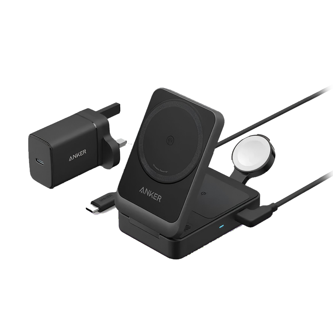 Anker MagGo 15W Qi2 Triple Charging Station