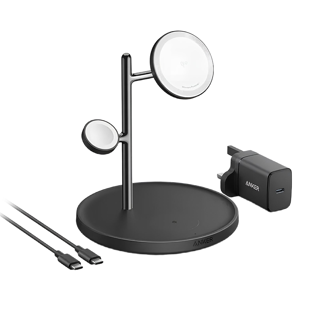 Anker MagGo 15W Qi2 Triple Charging Station B25M3V21-