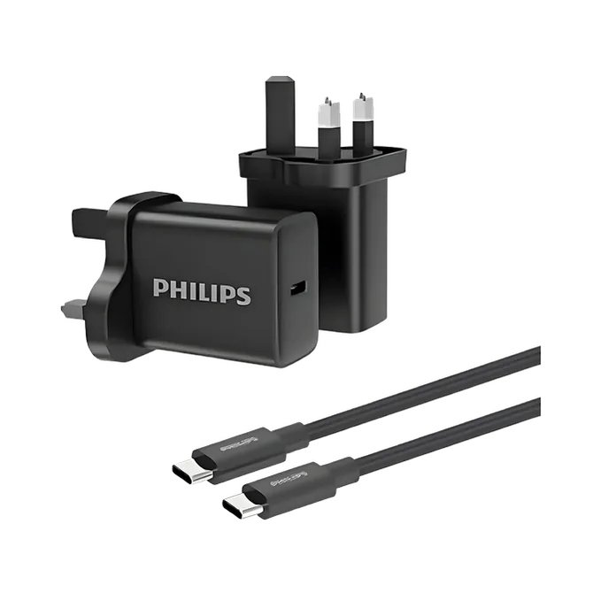 Philips 30W Wall Charger with C-C Cable DLP5312NB/05