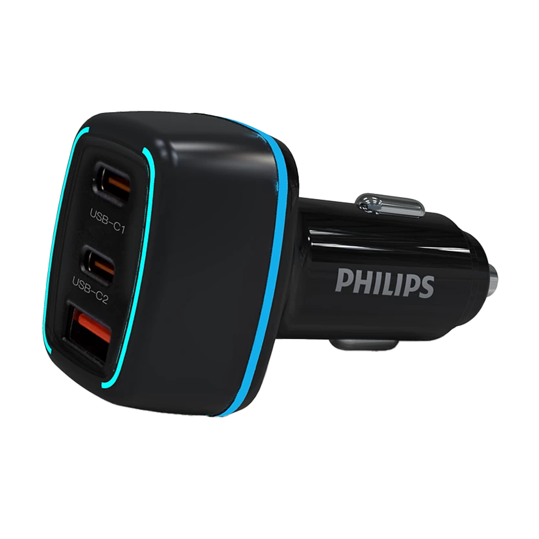 Philips dual USB-C car charger