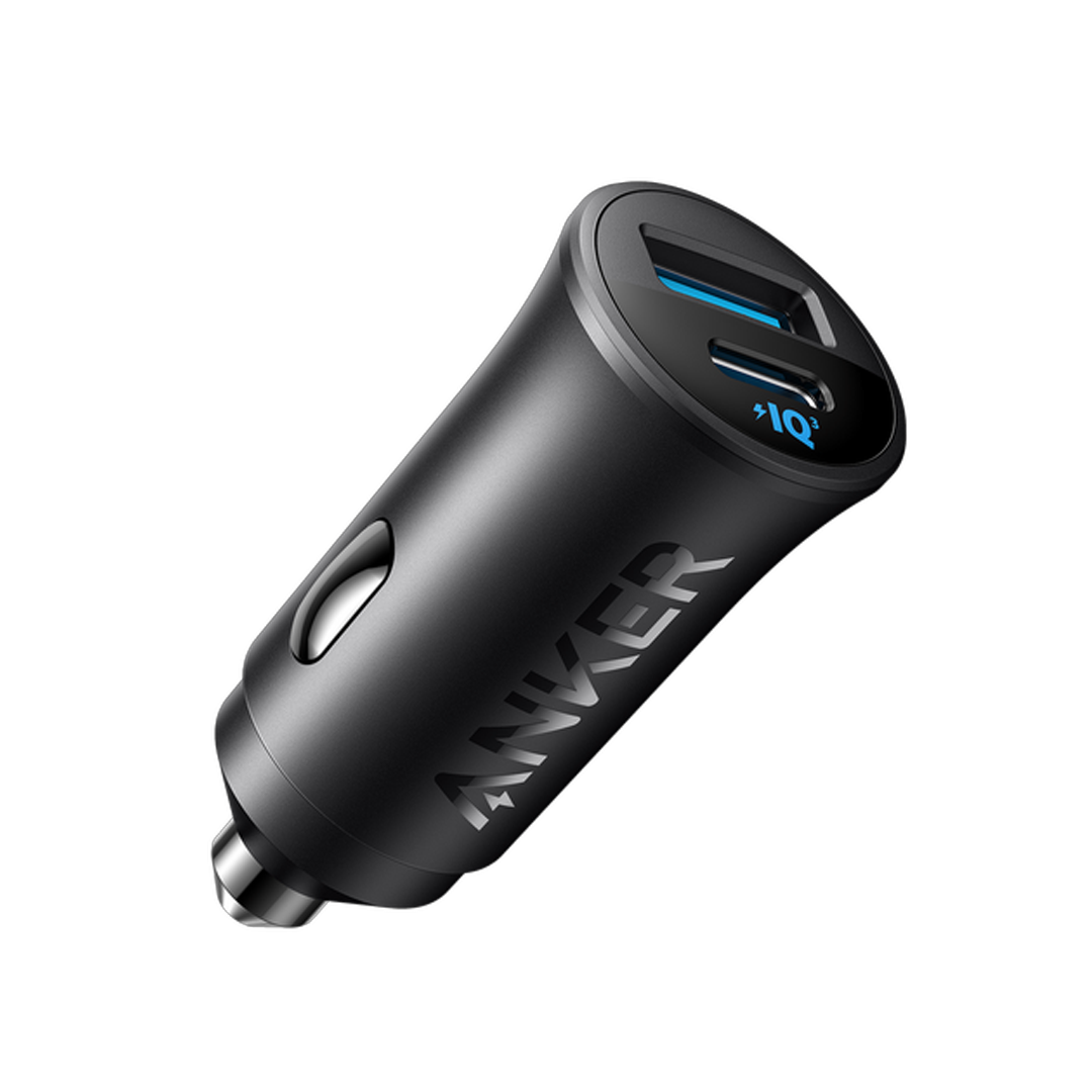 Dual-port car charger supporting 30W fast charging