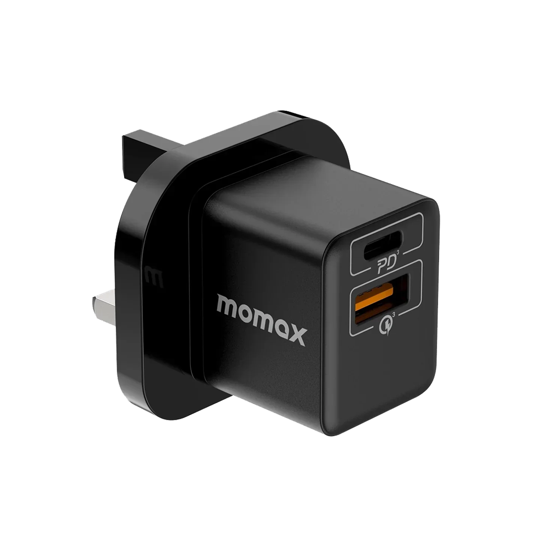 Momax One Plug 20W 2-Port Mini Charger UK  Charger