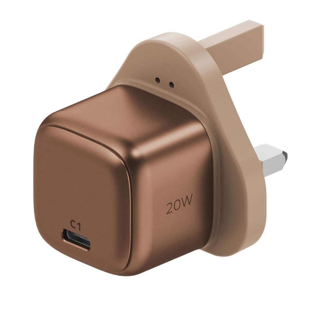 Momax Charge & Port 20W Charger (UK)  [1 Port / USB-C] (Charger)