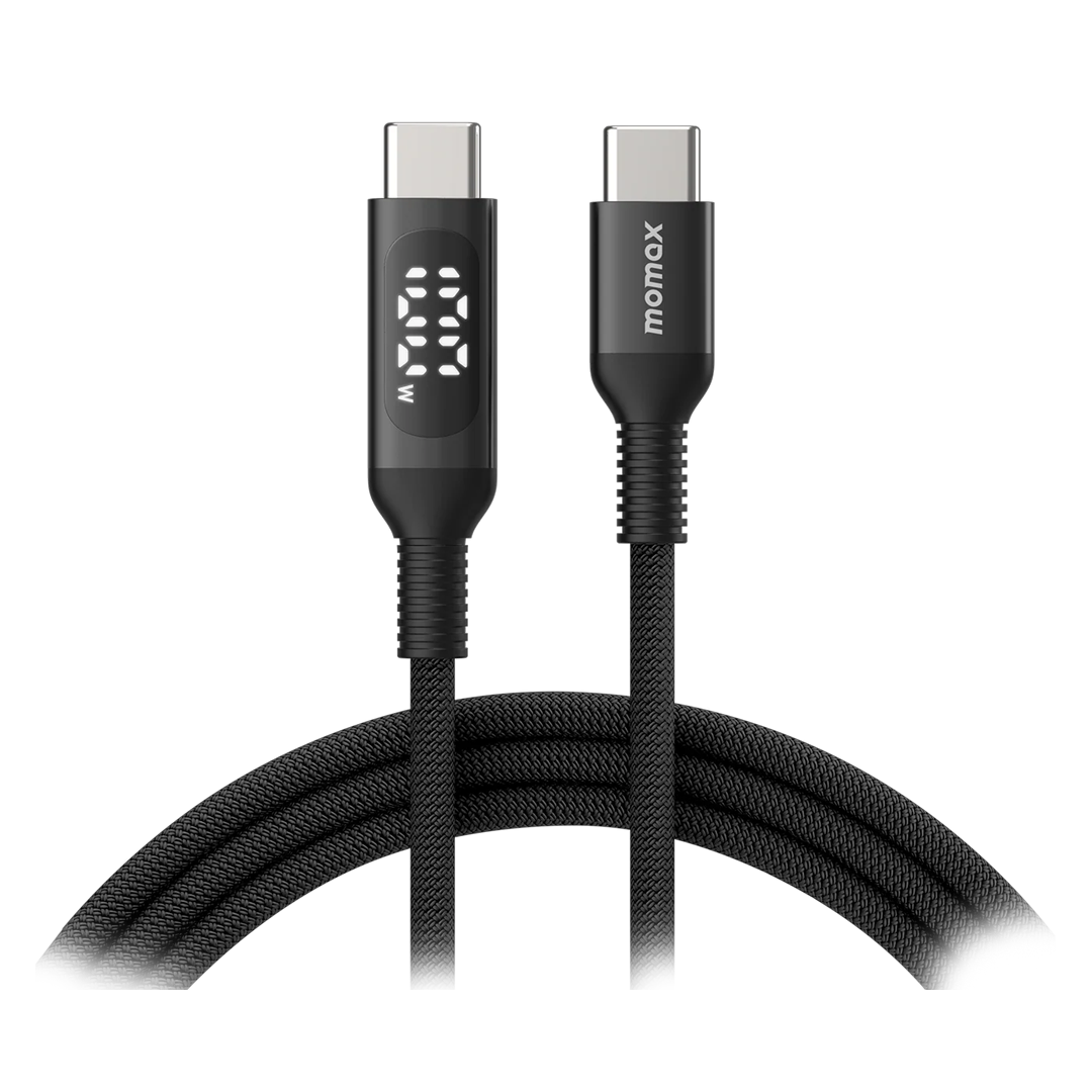 Momax ELITELINK 1.2M USB-C to USB-C Cable with LED Display