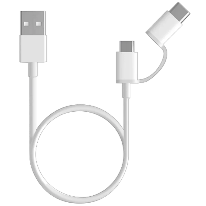 Mi 2-in-1 USB Cable Micro USB to Type C (30cm)