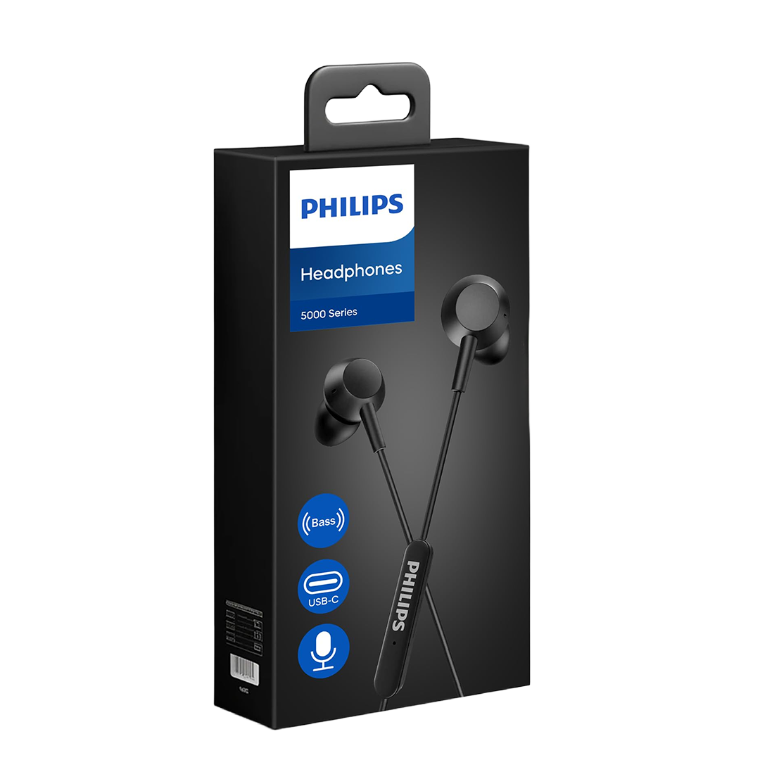 Philips Wired Headphones Type-C TAE5008WT/00