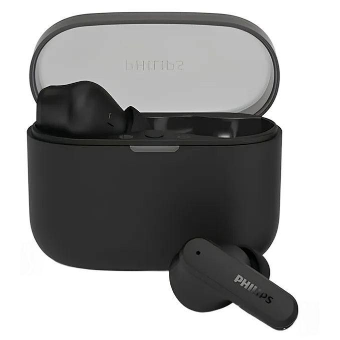 Philips wireless earbuds with silicone tips, 6mm drivers