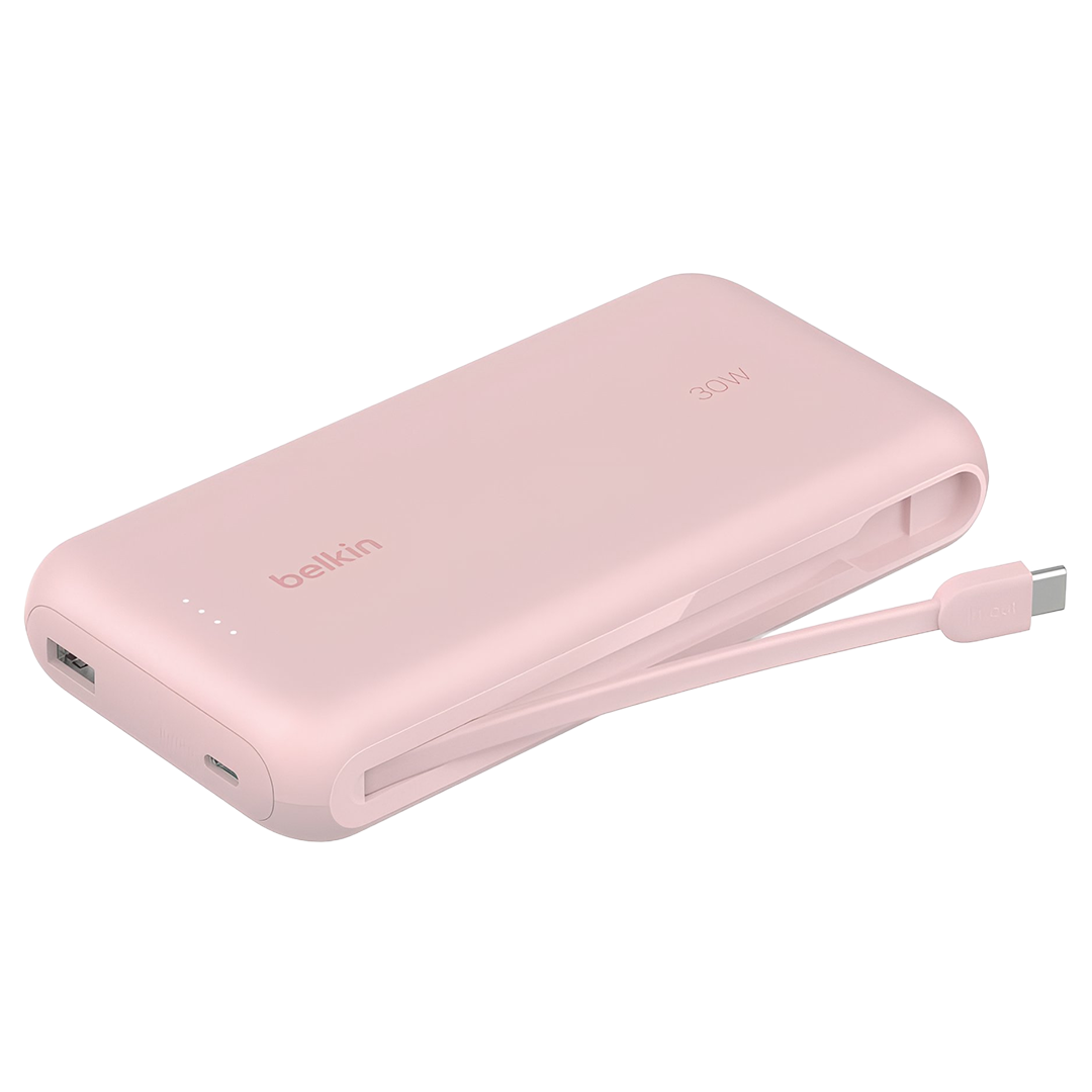 Belkin Power Bank 20K 30W with Integrated Cable