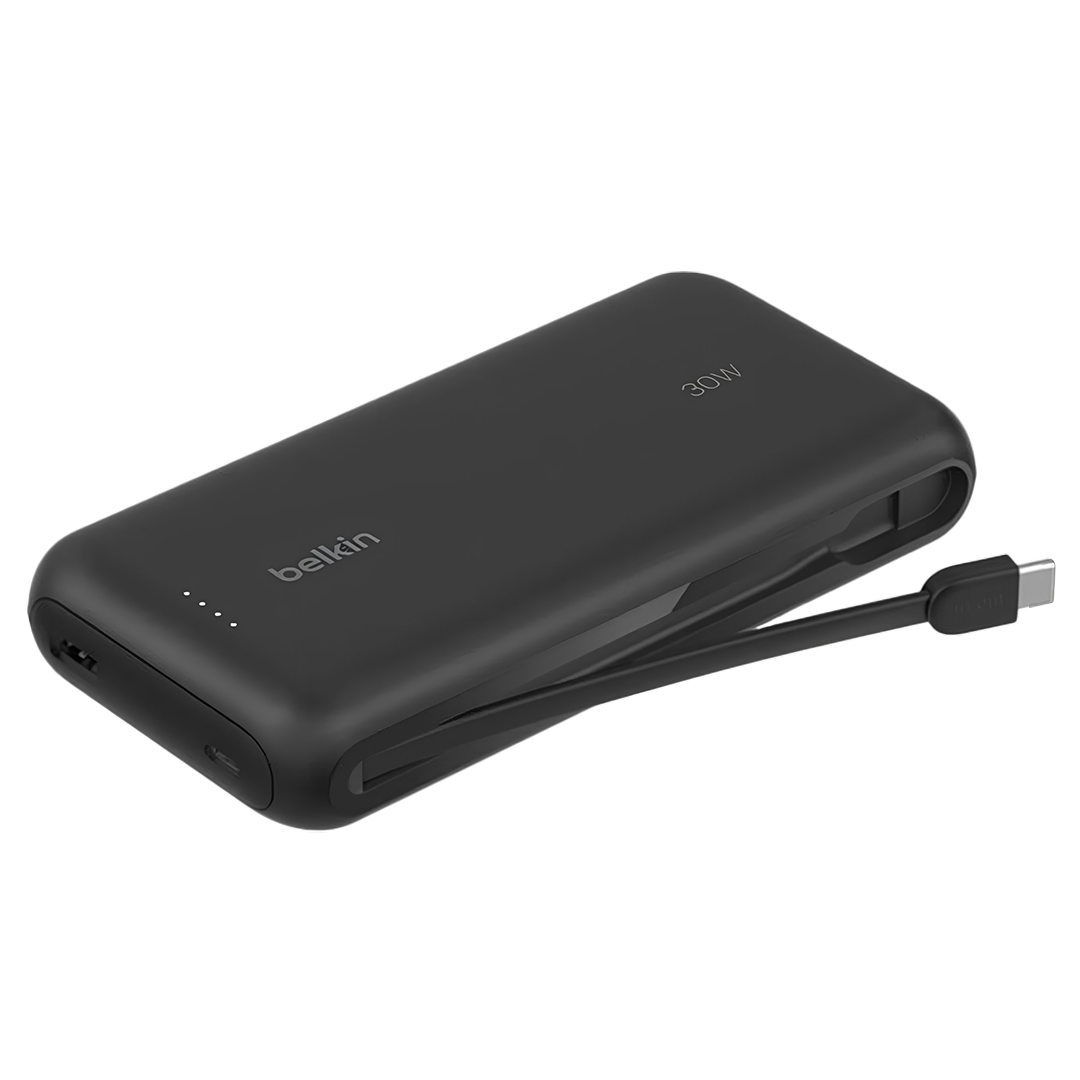 Belkin Power Bank 20K 30W with Integrated Cable