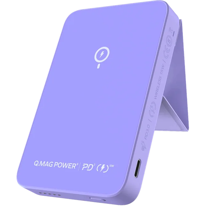 Momax , Q.Mag Power 9 Maxif Wireless Charger with Stand, 5,000mAh Battery Capacity, 15W Charging Power