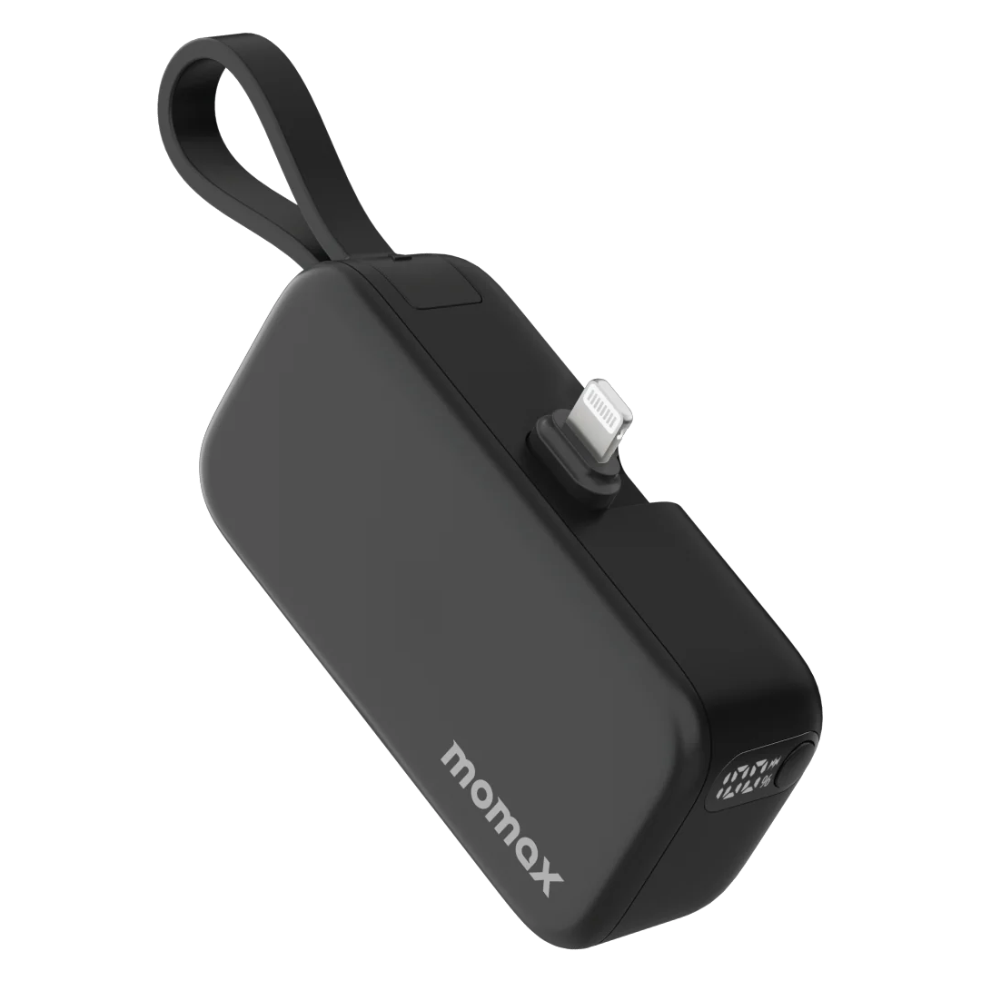 Momax 1-Power Mini 5000mAh Built-in Foldable Lightning Battery Pack  Emergency Charger