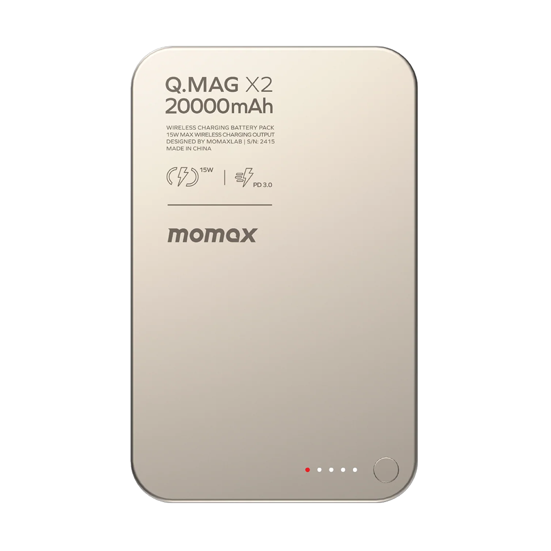 Momax Q.Mag X2 35W 20000mAh Wireless Charging Power Bank  (Magnetic Charging Battery)