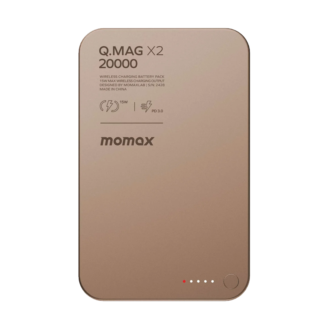 Momax Q.Mag x2 | Magnetic Wireless Power Bank (20000mAh) - Gen 2 (Magnetic Charging Battery)
