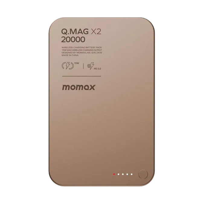 Momax Q.Mag x2 | Magnetic Wireless Power Bank (20000mAh) - Gen 2 (Magnetic Charging Battery)