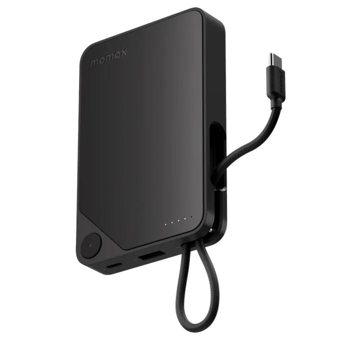 Momax Power X Battery Pack (10000mAh) with Built-in USB-C Cable