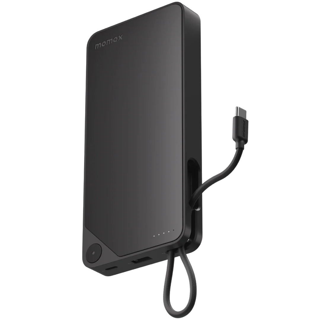 Momax Power X1 Battery Pack 20000 mAh with Built-in USB-C Cable Portable Battery with Battery Cable