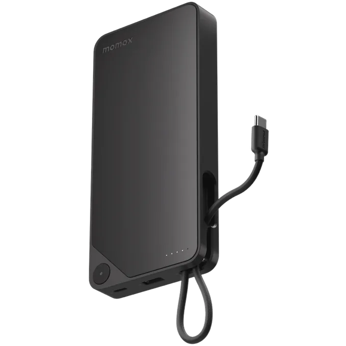 Momax Power X1 Battery Pack 20000 mAh with Built-in USB-C Cable Portable Battery with Battery Cable