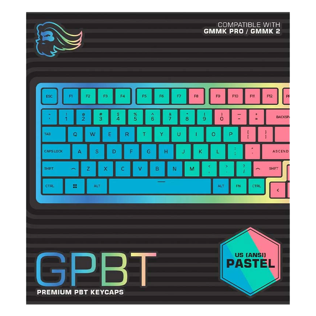 Glorious GPBT keycaps (pastle)