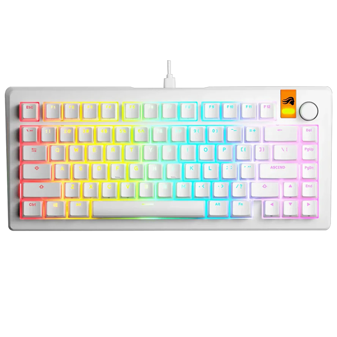 Glorious GMMK 3 HE 75% Prebuilt Wired White