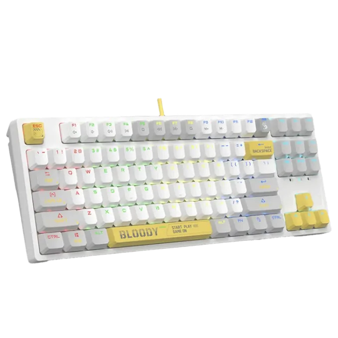 Bloody S87 Icy White Wired