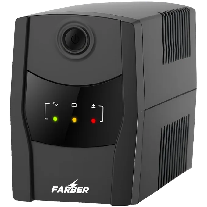 Farber Offline UPS equipped with a 1 Amp internal battery with a capacity of 7A 140V-300V