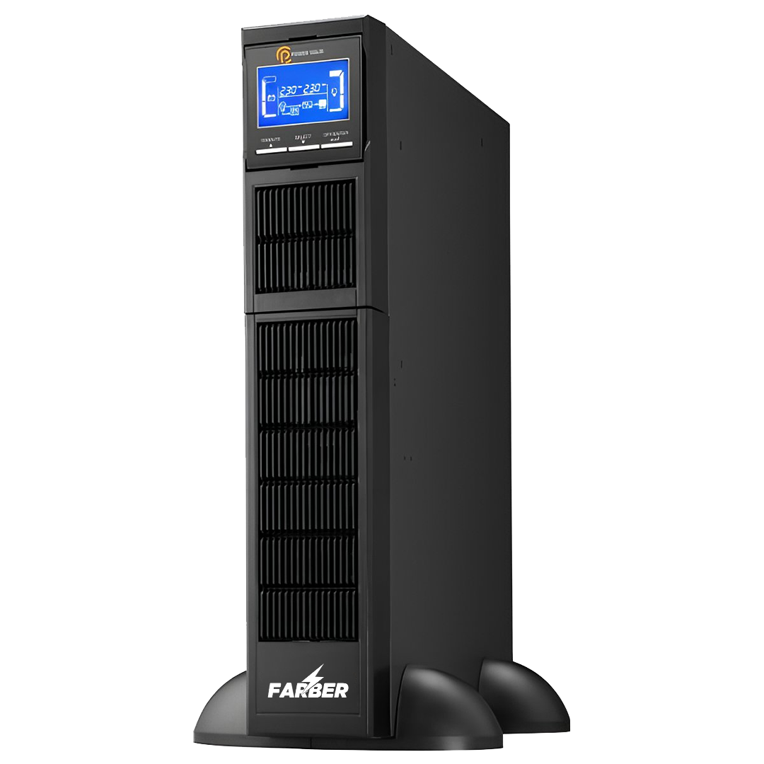 Farber UPS Online Mounted Rack provides 4.5 amps and connects two internal batteries capacity of 9A, 110V-300V